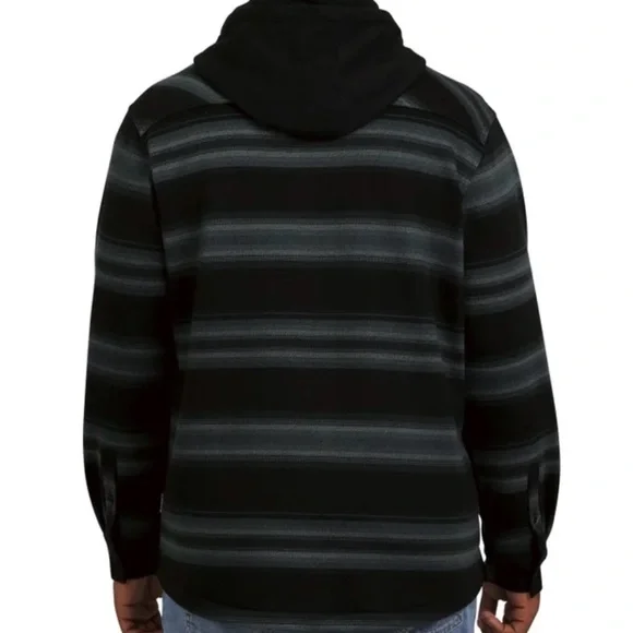 2 Quiksilver Men's Hooded Shirt Jacket - Picture 11 of 14